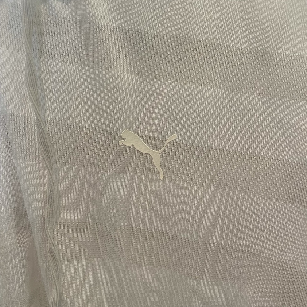 Puma White Lightweight Full-Zip Jacket - Picture 6 of 7